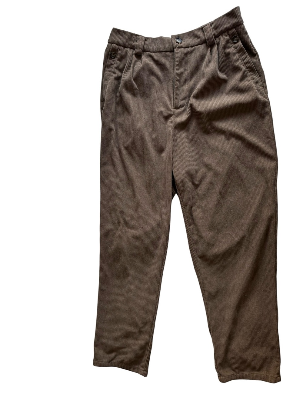 Brown Relaxed Fit Corduroy Pants